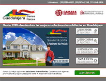 Tablet Screenshot of guadalajarabienesraices.com